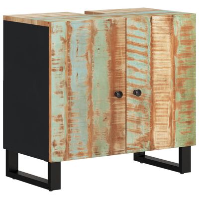 vidaXL 2 Piece Bathroom Furniture Set Solid Wood Reclaimed