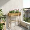 vidaXL Garden Planter with Holder Natural 100 x 38 x 114 cm Bamboo