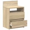 vidaXL Bedside Cabinet with 2 Drawers Sonoma Oak 40x33x60 cm