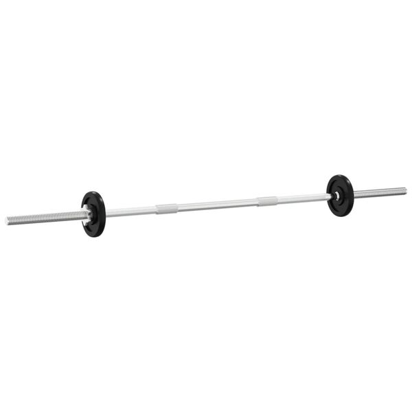 vidaXL Barbell and Dumbbell Set 30 kg Cast Iron
