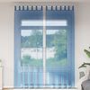 vidaXL Voile Curtains with Loops 2 pcs Royal Blue 140x260 cm