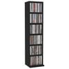 vidaXL CD Cabinet Black 21x20x88 cm Engineered Wood