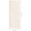 vidaXL Soft Pile Rug Anti-slip 57x150 cm Beige