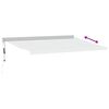 vidaXL Retractable Awning Anthracite and White 4x3 m Fabric&Aluminium