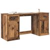 vidaXL Desk with Cabinet Old Wood 154.5 x 50 x 75 cm Engineered Wood