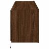 vidaXL TV Wall Cabinets with LED Lights 2 pcs Brown Oak 60x35x41 cm