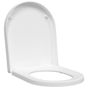 vidaXL Toilet Seat Adjustable White 48 x 36.5 x 4.5 cm Polypropylene