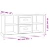 vidaXL TV Cabinet White 99.5x35.5x48 cm Engineered Wood