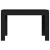 vidaXL Dining Table Black Oak 120x60x76 cm Engineered Wood