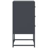 vidaXL Bedside Cabinet Anthracite 36x39x78 cm Steel