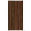 vidaXL Wall Mounted TV Cabinet Brown Oak 40x34,5x80 cm