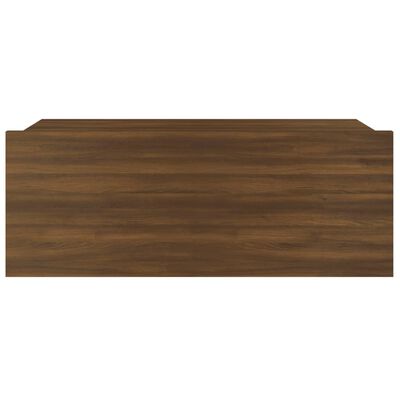 vidaXL Floating Nightstand Brown Oak 40x30x15 cm Engineered Wood