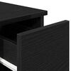 vidaXL Bedside Cabinets with Drawer 2 pcs Black Oak 20x36x60 cm