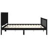 vidaXL Bed Frame without Mattress Black 200x200 cm Solid Wood Pine