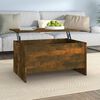 vidaXL Coffee Table Smoked Oak 80x55.5x41.5 cm Engineered Wood