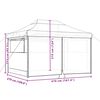 vidaXL Foldable Party Tent Pop-Up with 4 Sidewalls Terracotta