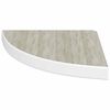 vidaXL Wall Corner Shelf Oak and White 35x35x3.8 cm MDF