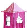 vidaXL Kids' Loft Bed with Tower without Mattress Pink 80x200 cm