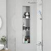 vidaXL Shower Niche Silver 90 x 20 x 9.5 cm Stainless Steel