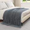 vidaXL Throw Blanket Dark Grey 150 x 200 cm Fleece