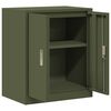 vidaXL Storage Cabinet Olive Green 60 x 40 x 70 cm Steel