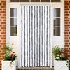 vidaXL Fly Curtain Grey and White 100x200 cm Chenille