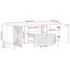 vidaXL TV Units Solid Acacia Wood 105 x 33.5 x 46 cm Engineered wood