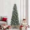 vidaXL Artificial Christmas Tree with 300 LEDs Green 86 x 86 x 210 cm
