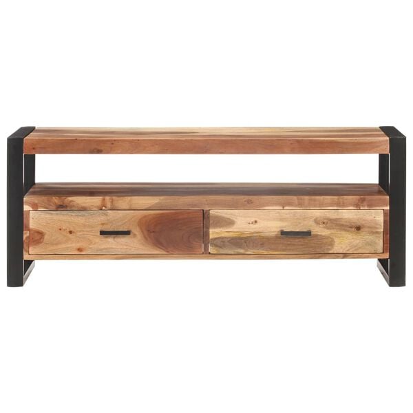 vidaXL TV Cabinet 120x35x45 cm Solid Acacia Wood