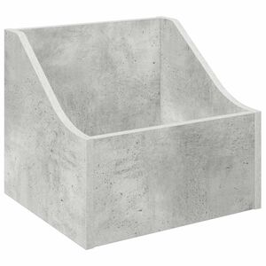 vidaXL LP Record Box Concrete Grey 37 x 33 x 32 cm Engineered Wood