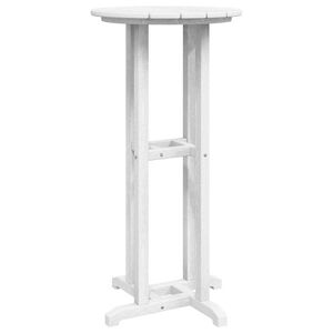 vidaXL Bar Table White 55 x 55 x 107 cm Polyethylene