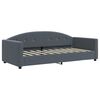 vidaXL Daybed with Trundle and Mattresses Dark Grey 90x190 cm Velvet