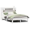 vidaXL Bookcase Bed without Mattress White 150x200cm Solid Wood Pine