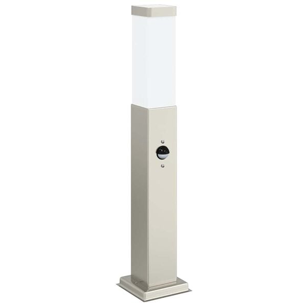 vidaXL Bollard Light with Sensor 50 cm Stainless Steel IP44