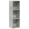 vidaXL Book Cabinet/TV Cabinet Concrete Grey 36x30x114 cm Engineered Wood