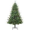 vidaXL Artificial Pre-lit Christmas Tree Green 180 cm PVC and PE