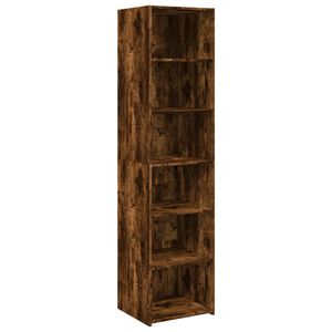 vidaXL Highboard Smoked Oak 45x41x185 cm Engineered Wood