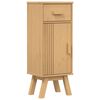 vidaXL Bathroom Furniture Set with Drawer 2 pcs Brown Solid Pine wood