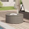 vidaXL Outdoor Coffee Tables Grey &Oslash; 68 x 30 cm Rattan