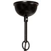 vidaXL Industrial Hanging Lamp 25 W Black Round 40 cm E27