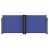 vidaXL Retractable Side Awning Blue 100x1000 cm