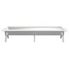 vidaXL BBQ Tray Silver 158x42x31 cm Stainless Steel