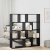 vidaXL Book Cabinet Black Oak 132 x 29 x 141.5 cm Engineered Wood