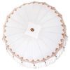 vidaXL Balinese Parasol Cream 215 x 215 x 260 cm Cotton and solid wood