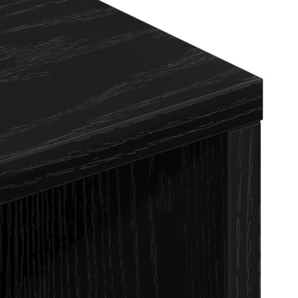 vidaXL TV Cabinet Black Oak 150x30x44,5 cm Engineered Wood