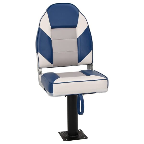 vidaXL Boat Seat with Pedestal 360° Rotatable
