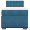 vidaXL Box Spring Bed with Mattress Dark Blue 90x200 cm Velvet