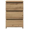 vidaXL Bedside Cabinet Artisan Oak 40x35x62.5 cm Engineered Wood