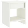 vidaXL Bedside Cabinet White 35x30x40 cm Solid Pinewood