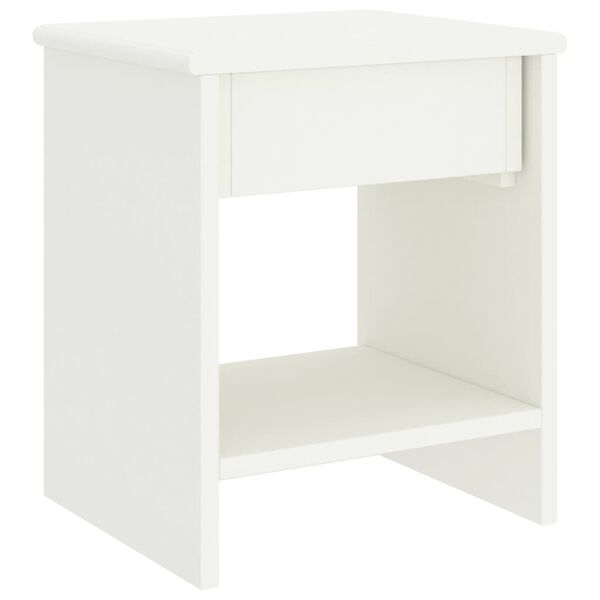 vidaXL Bedside Cabinet White 35x30x40 cm Solid Pinewood